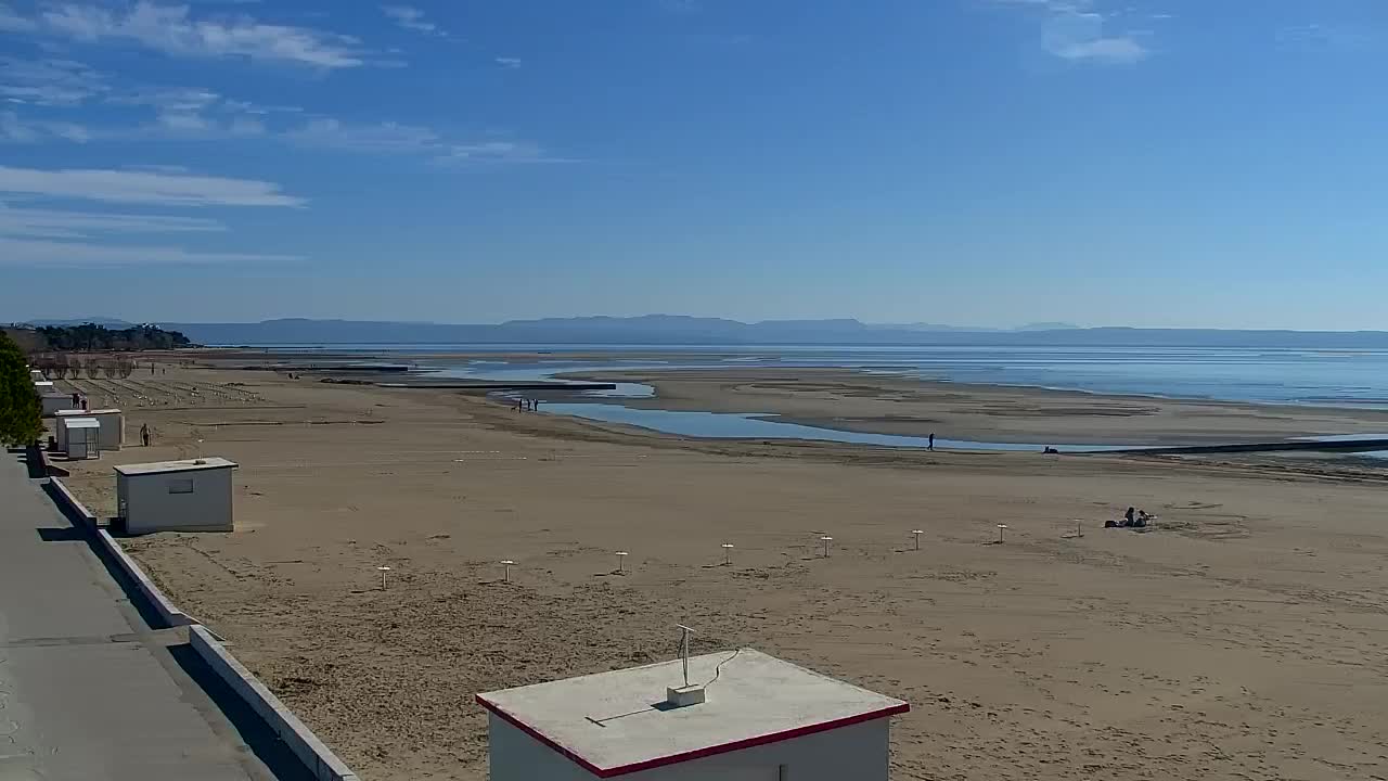 Spletna kamera v živo Grado: Pogledi na plažo in vodni park v realnem času