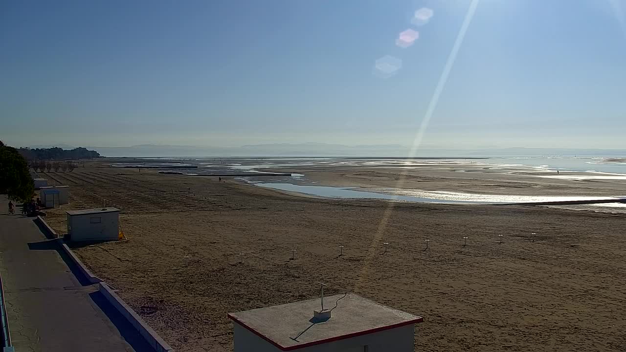 Grado Beach and Aquapark Views in Real Time