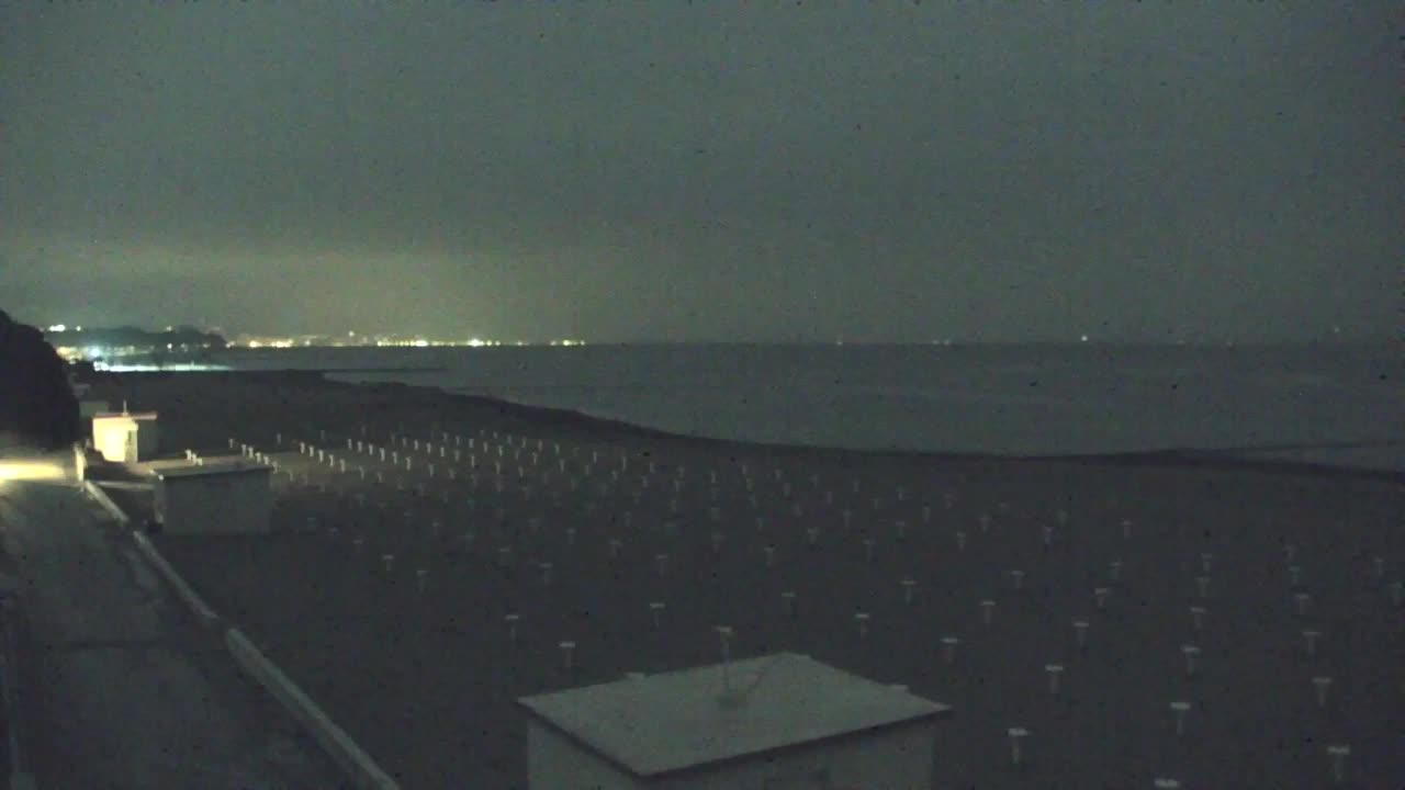 Webcam en vivo Grado: Vistas de la playa y del parque acuático en tiempo real