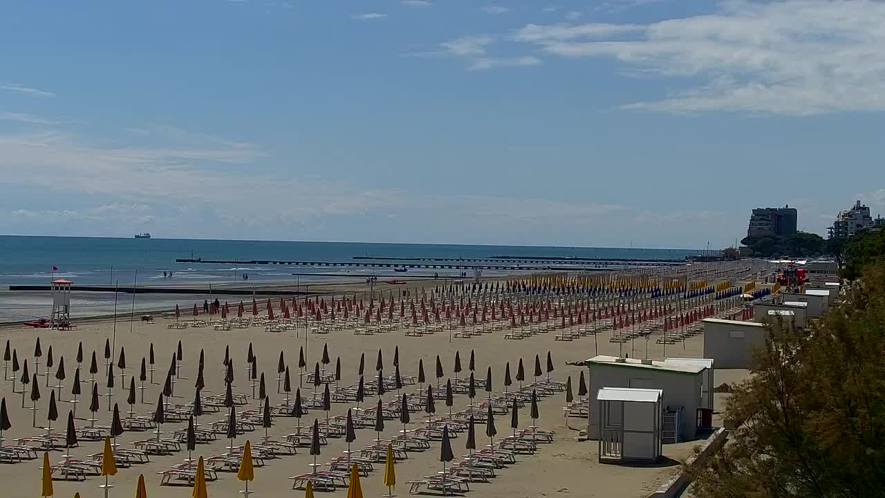 Webcam en direct Grado : Vues sur la plage et l’aquapark en temps réel