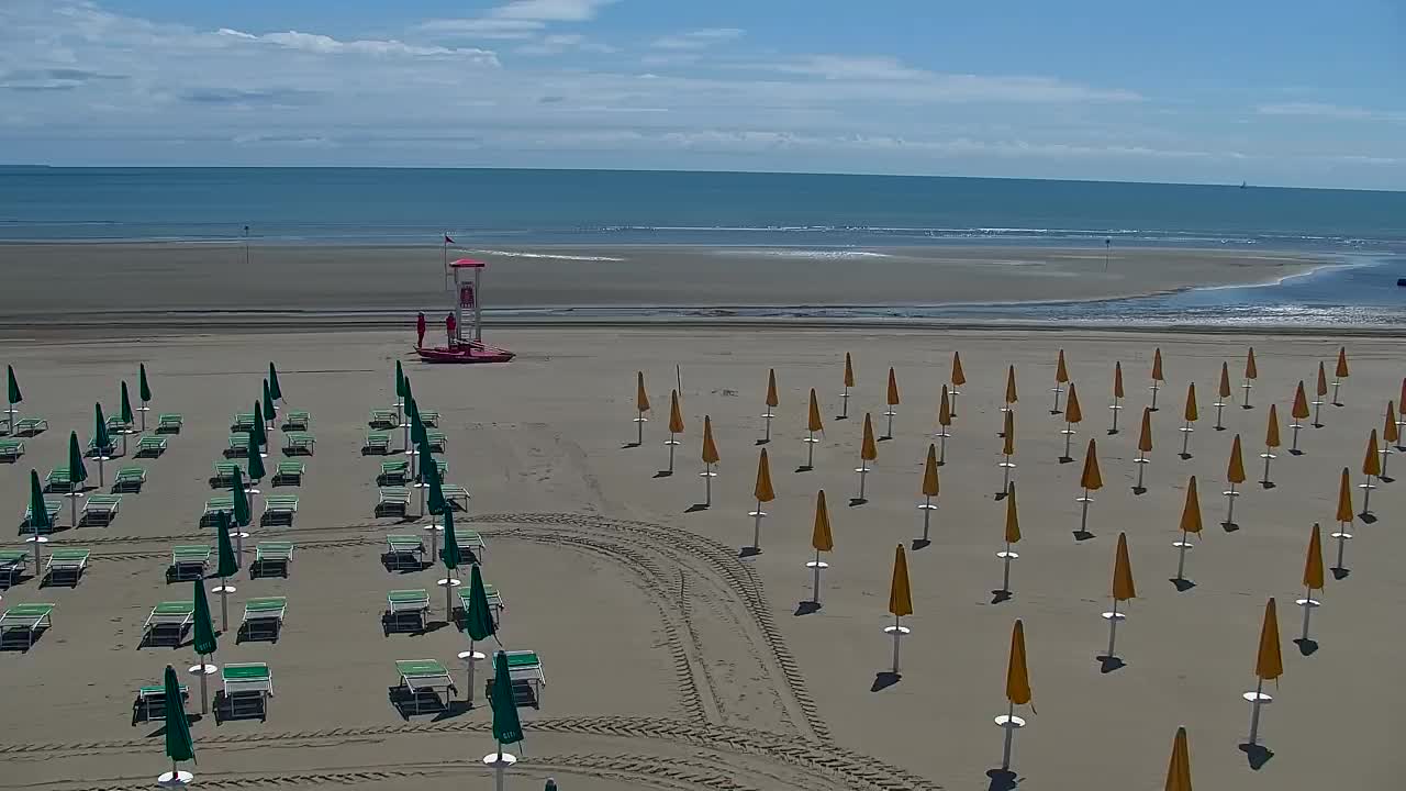 Grado Beach and Aquapark Views in Real Time