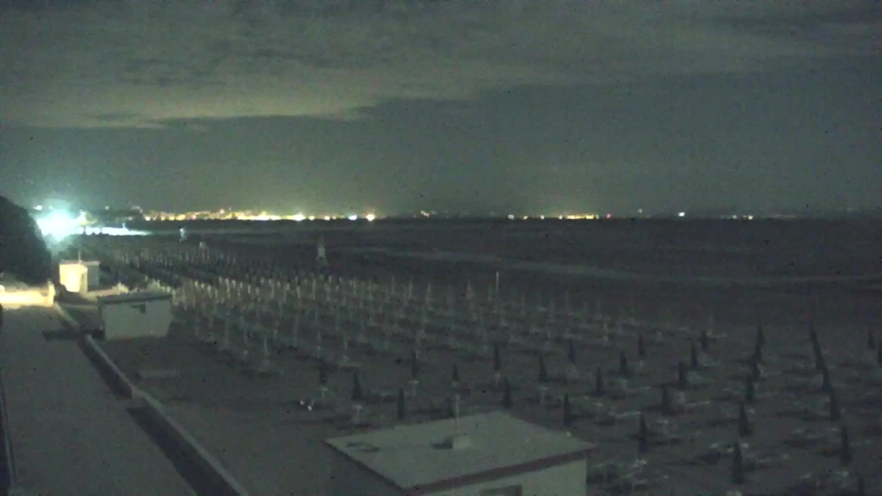 Webcam en vivo Grado: Vistas de la playa y del parque acuático en tiempo real