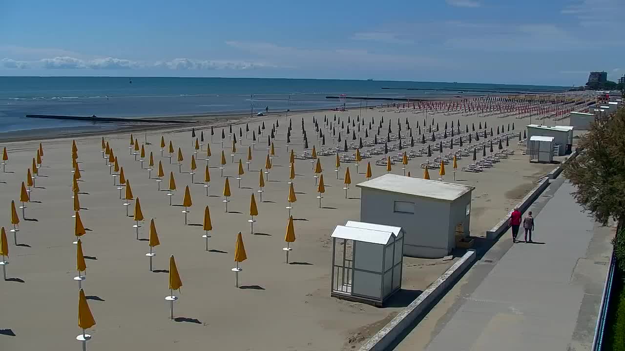 Grado Beach and Aquapark Views in Real Time
