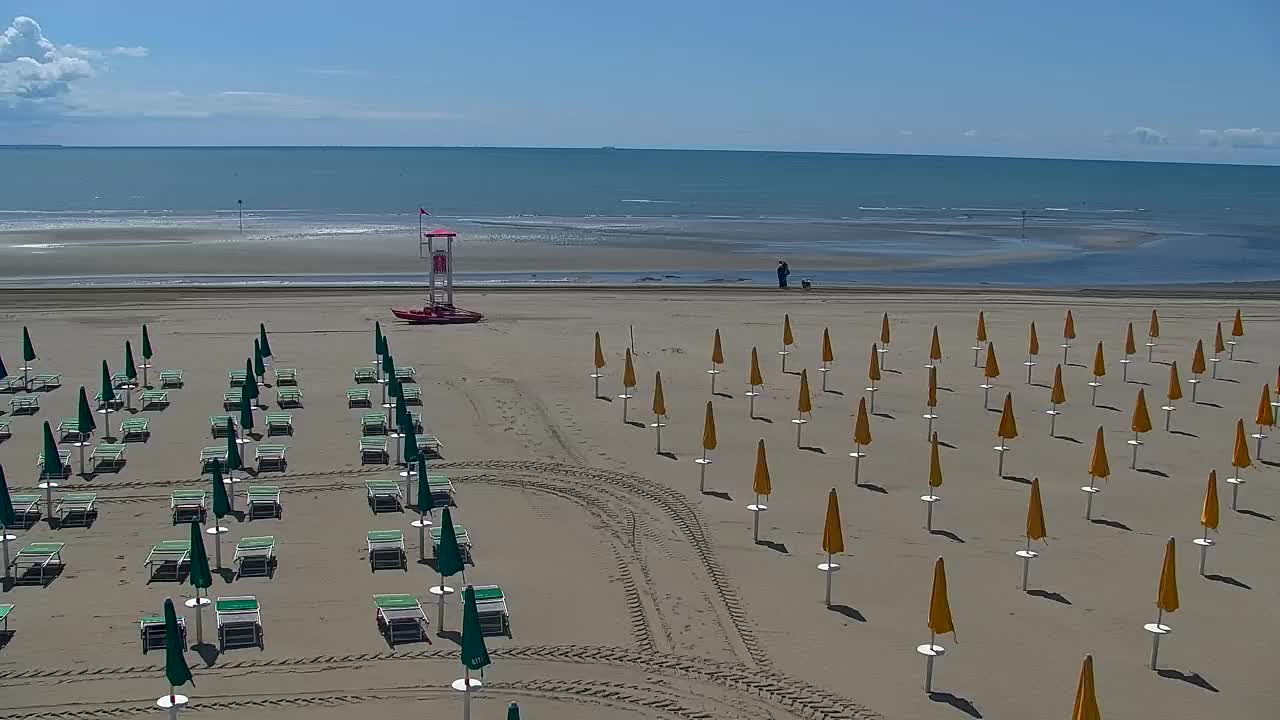 Spletna kamera v živo Grado: Pogledi na plažo in vodni park v realnem času