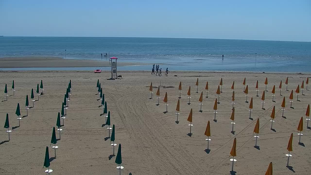 Spletna kamera v živo Grado: Pogledi na plažo in vodni park v realnem času