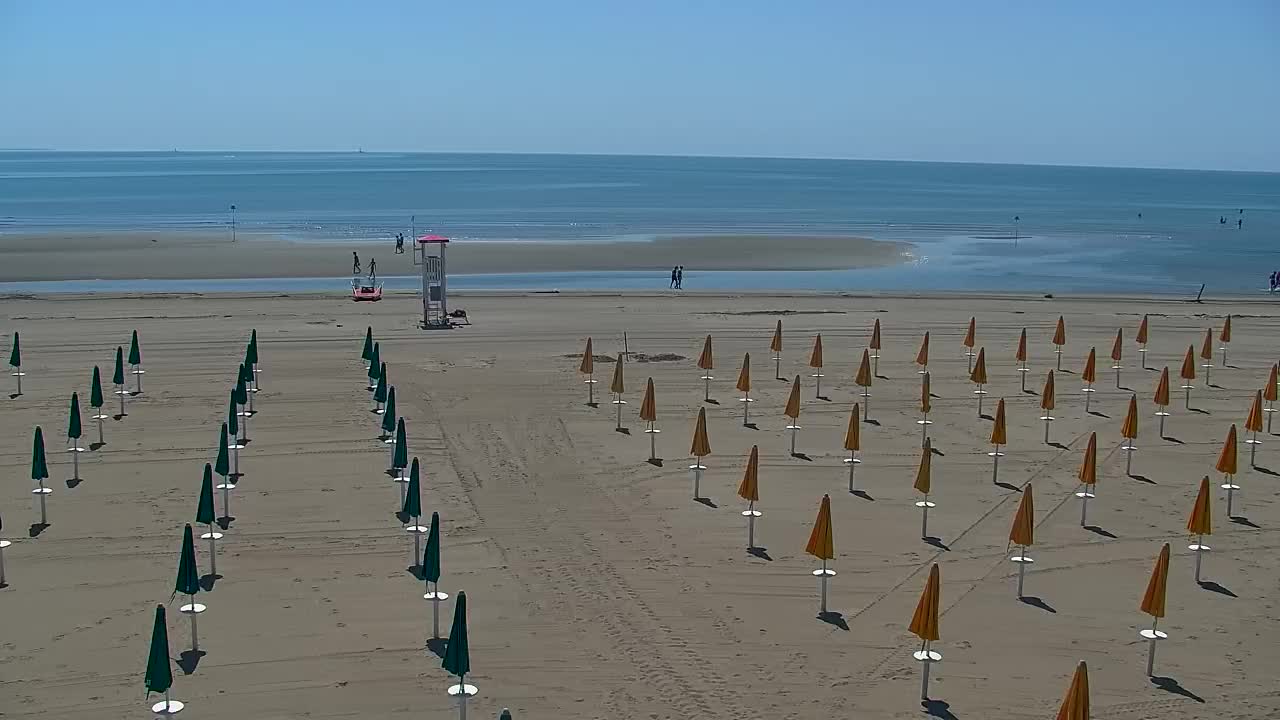 Spletna kamera v živo Grado: Pogledi na plažo in vodni park v realnem času