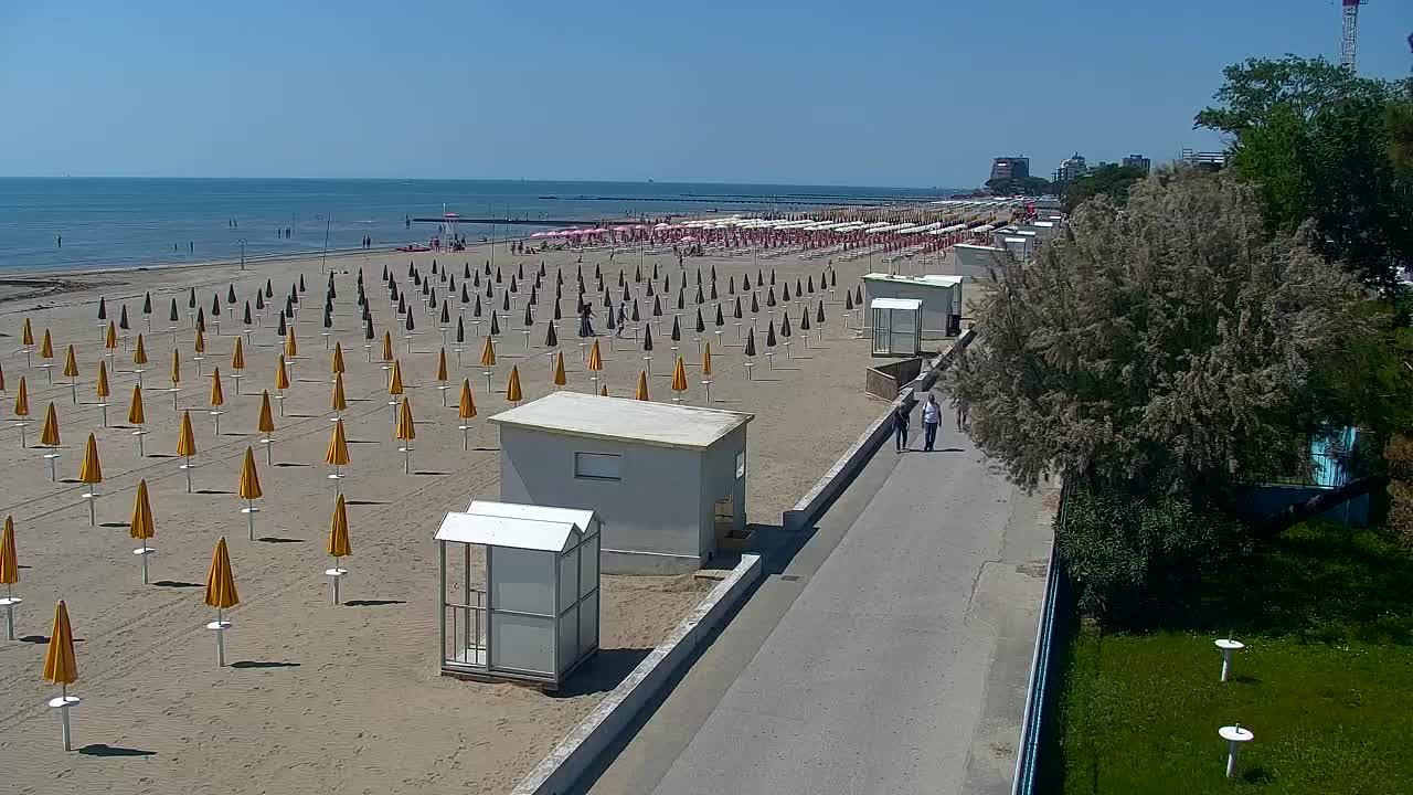 Grado Beach and Aquapark Views in Real Time