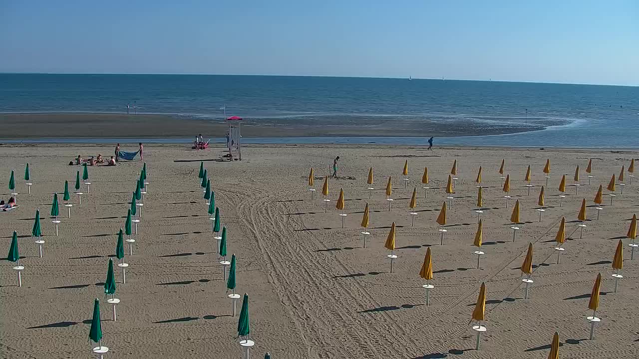 Spletna kamera v živo Grado: Pogledi na plažo in vodni park v realnem času