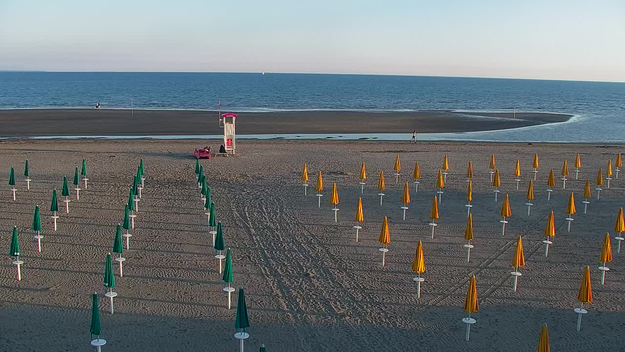 Spletna kamera v živo Grado: Pogledi na plažo in vodni park v realnem času