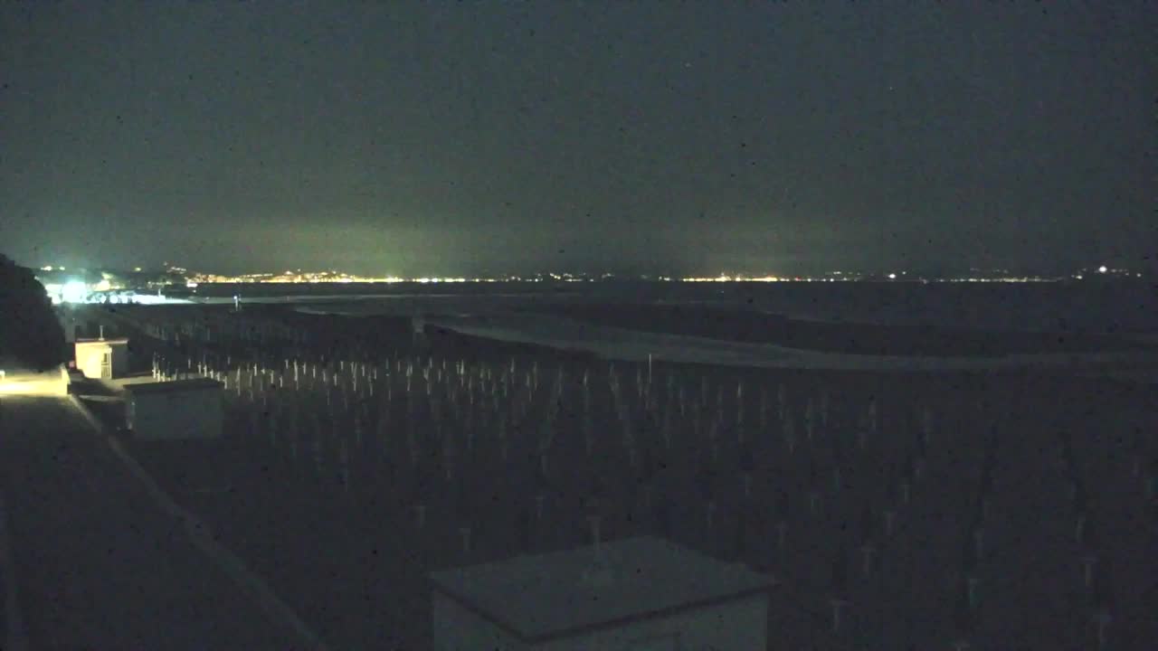 Webcam en vivo Grado: Vistas de la playa y del parque acuático en tiempo real