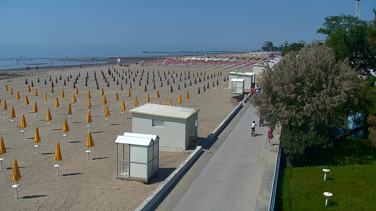 Grado Beach and Aquapark Views in Real Time