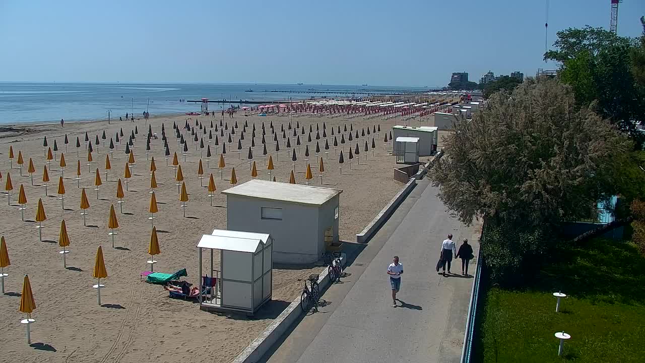 Grado Beach and Aquapark Views in Real Time