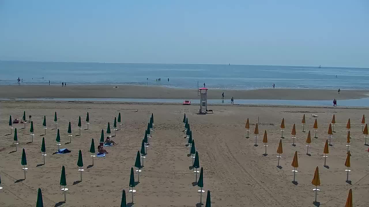 Spletna kamera v živo Grado: Pogledi na plažo in vodni park v realnem času