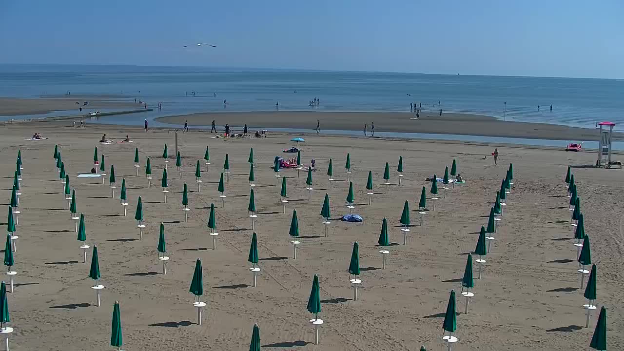 Grado Beach and Aquapark Views in Real Time