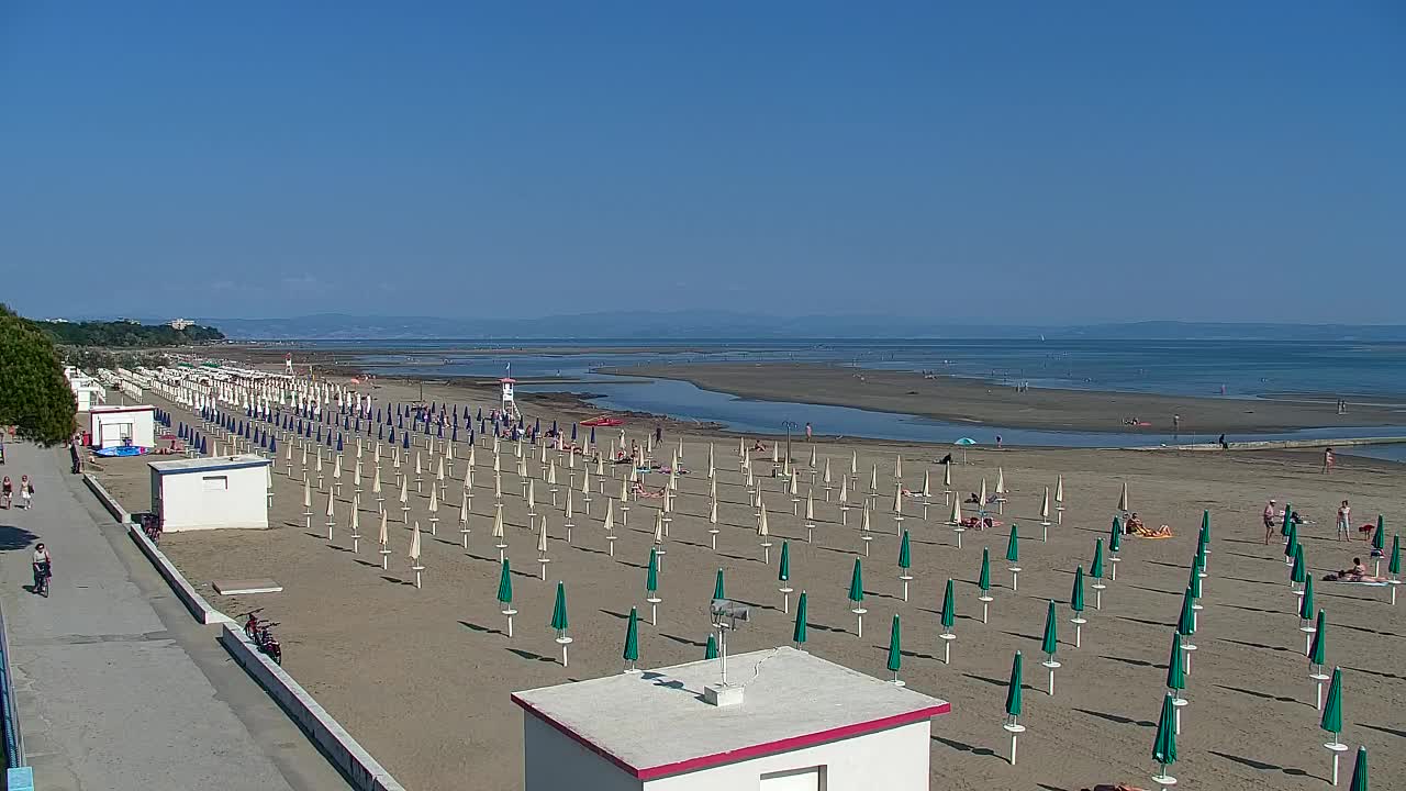 Grado Beach and Aquapark Views in Real Time