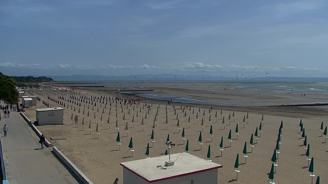 Grado Beach and Aquapark Views in Real Time