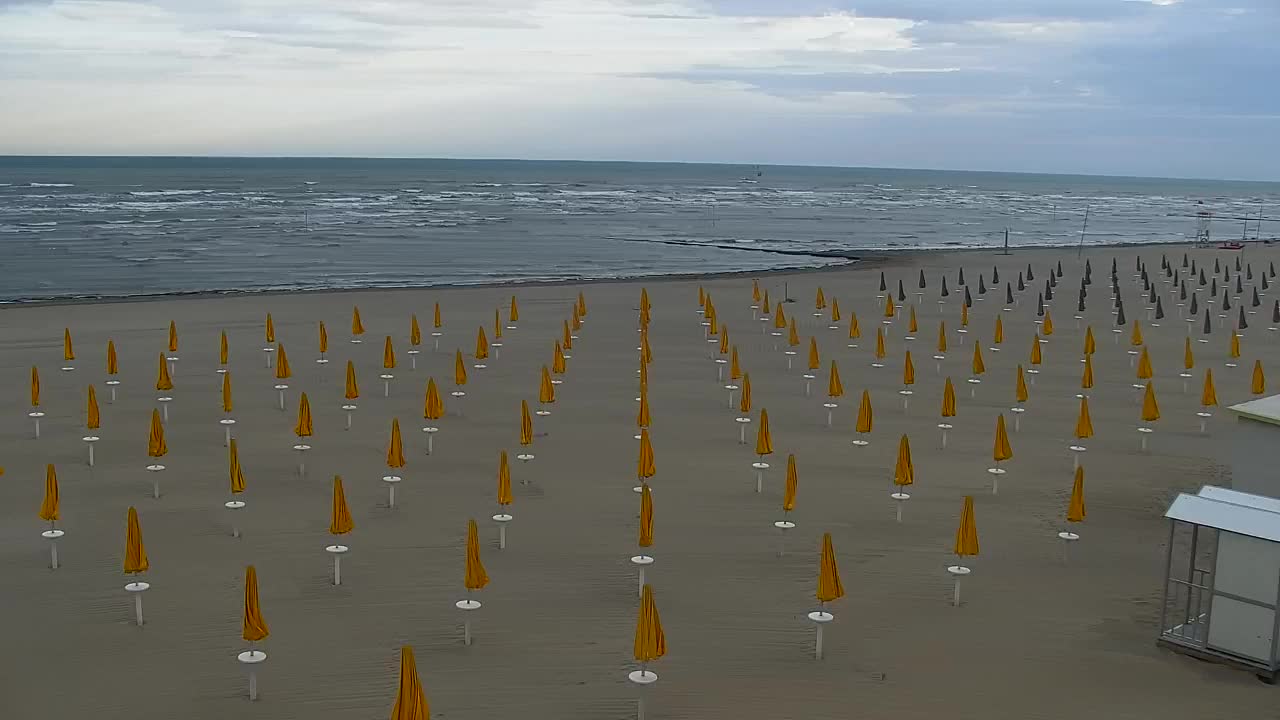Grado Beach and Aquapark Views in Real Time