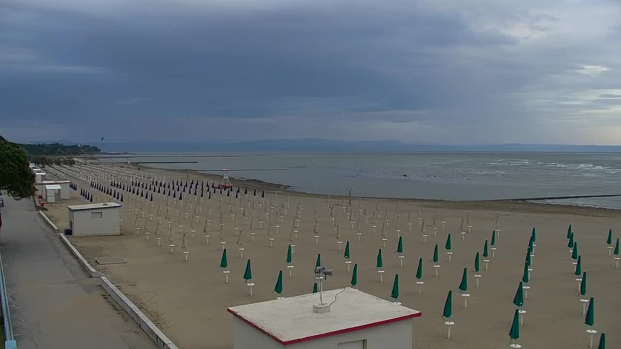 Webcam en direct Grado : Vues sur la plage et l’aquapark en temps réel