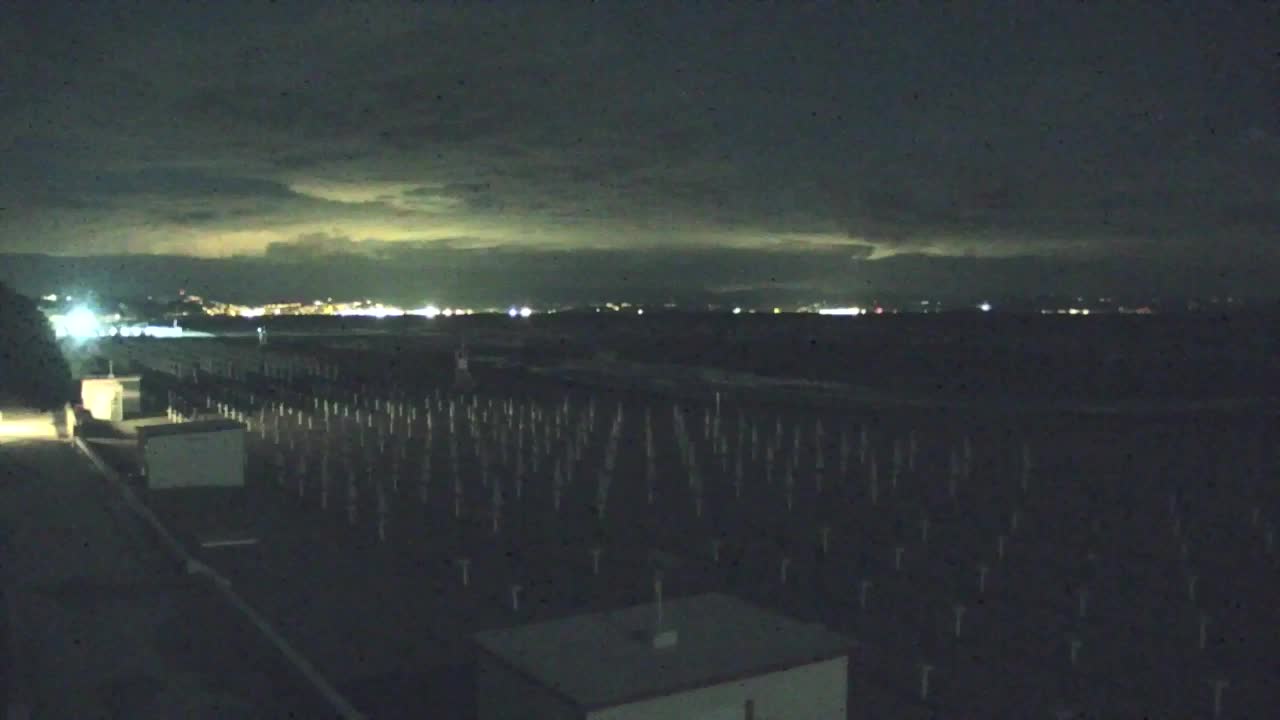 Webcam en vivo Grado: Vistas de la playa y del parque acuático en tiempo real