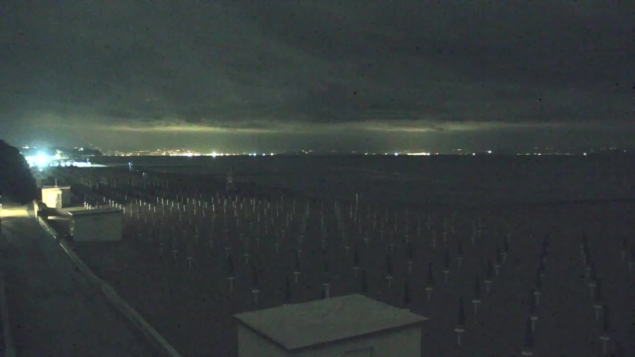 Webcam en vivo Grado: Vistas de la playa y del parque acuático en tiempo real