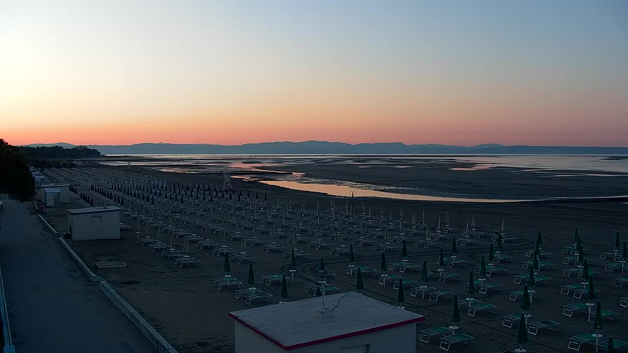 Grado Beach and Aquapark Views in Real Time