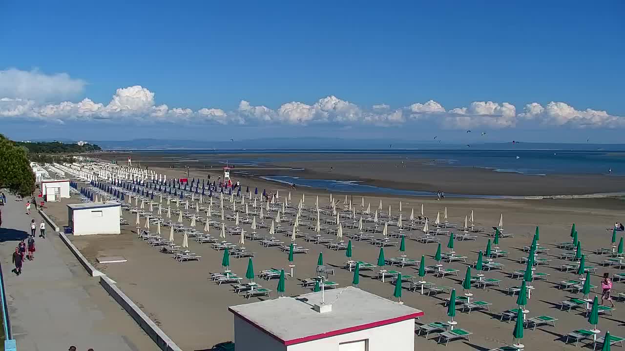 Grado Beach and Aquapark Views in Real Time