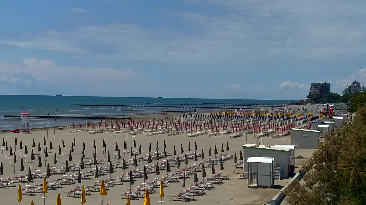 Grado Beach and Aquapark Views in Real Time