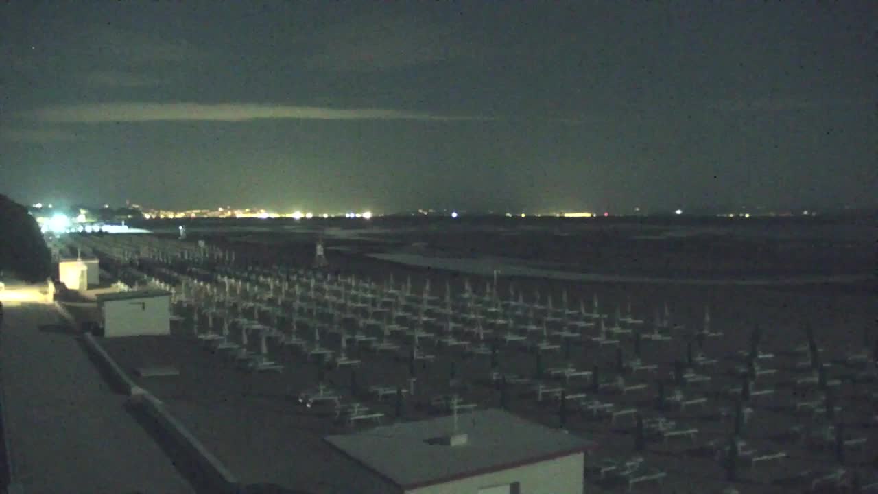 Webcam en vivo Grado: Vistas de la playa y del parque acuático en tiempo real