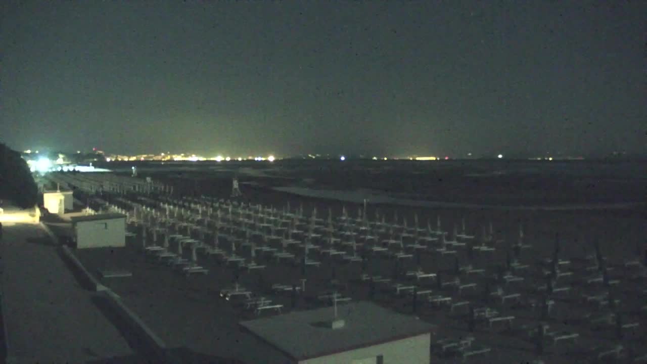 Webcam en vivo Grado: Vistas de la playa y del parque acuático en tiempo real