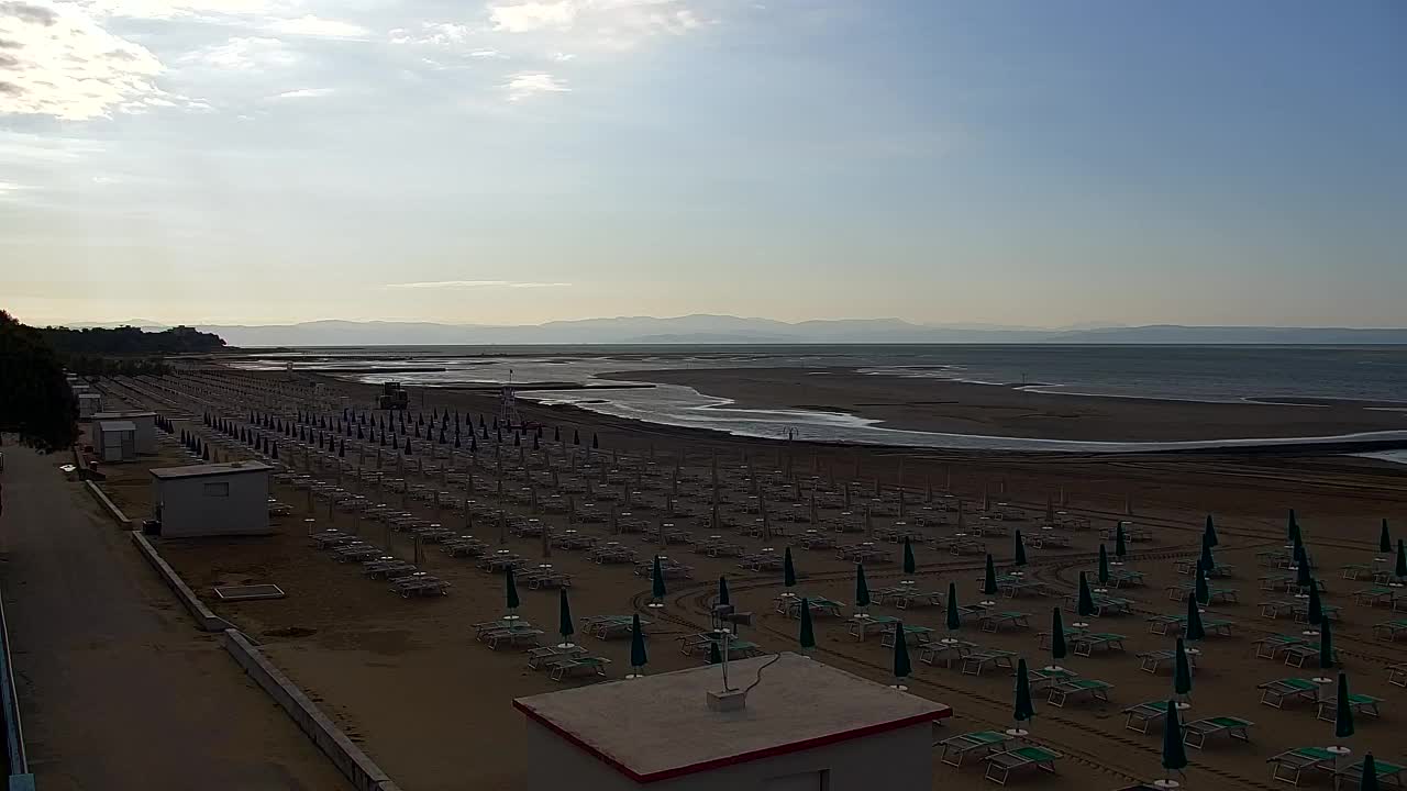 Webcam en direct Grado : Vues sur la plage et l’aquapark en temps réel