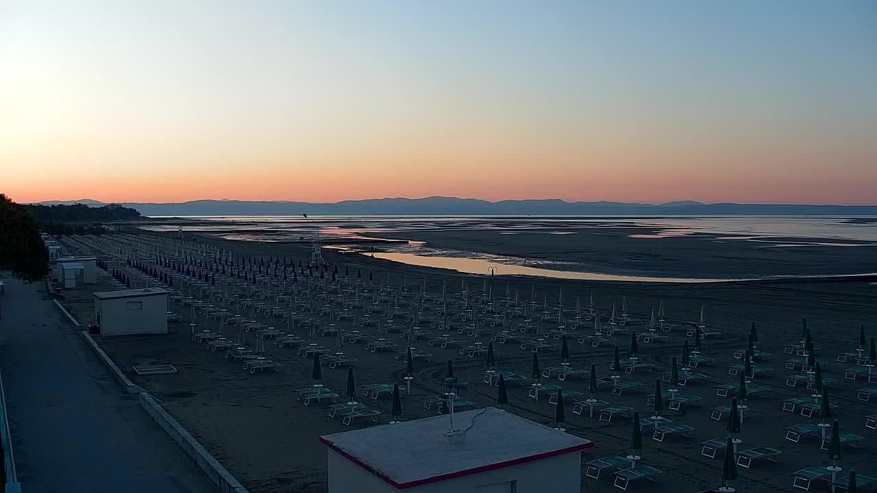 Grado Beach and Aquapark Views in Real Time