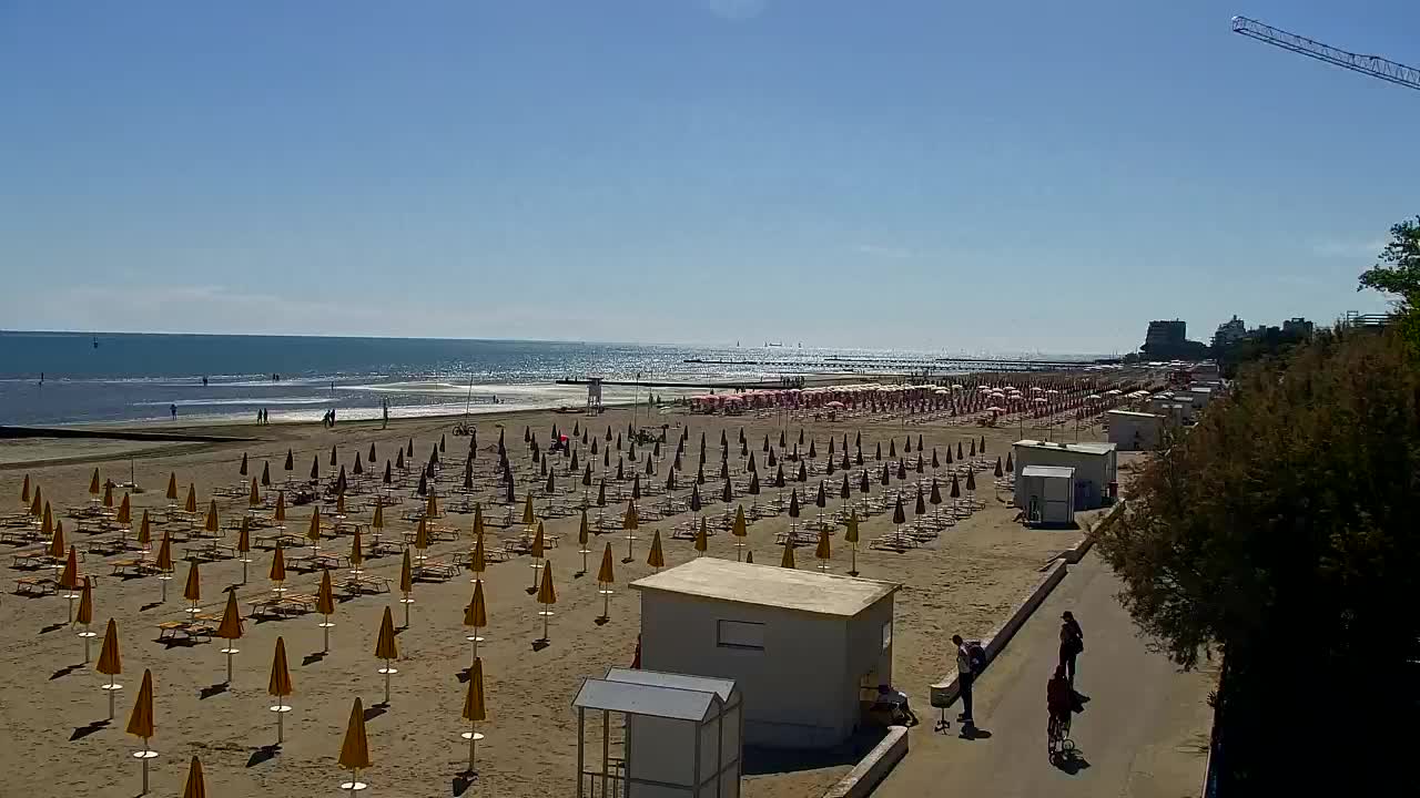 Webcam Live Grado: Vista sulla spiaggia e sull’acquapark in tempo reale
