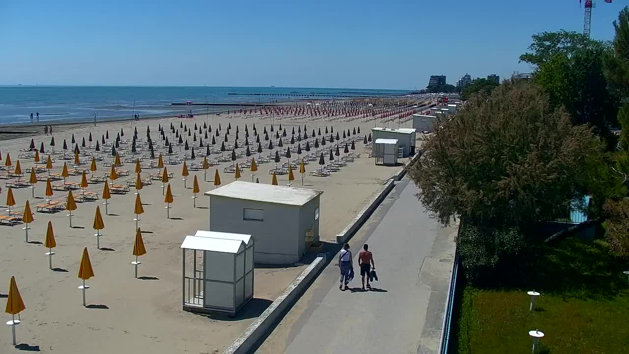 Webcam Live Grado: Vista sulla spiaggia e sull’acquapark in tempo reale