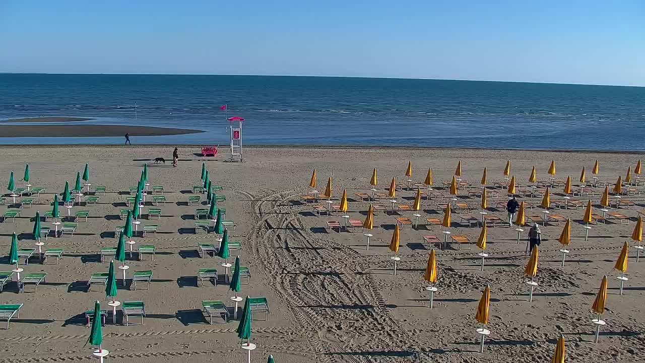 Spletna kamera v živo Grado: Pogledi na plažo in vodni park v realnem času