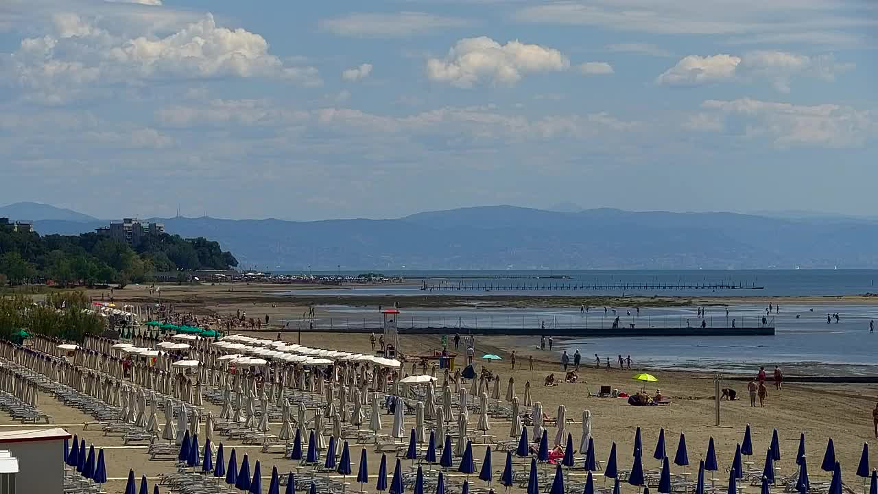 Spletna kamera v živo Grado: Pogledi na plažo in vodni park v realnem času