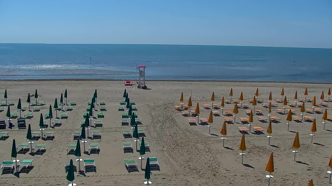Spletna kamera v živo Grado: Pogledi na plažo in vodni park v realnem času