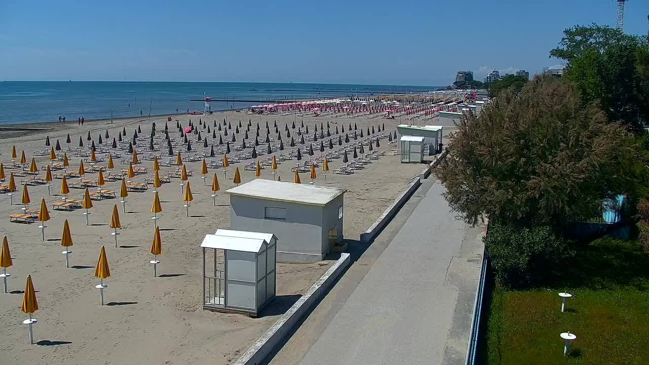 Webcam Live Grado: Vista sulla spiaggia e sull’acquapark in tempo reale