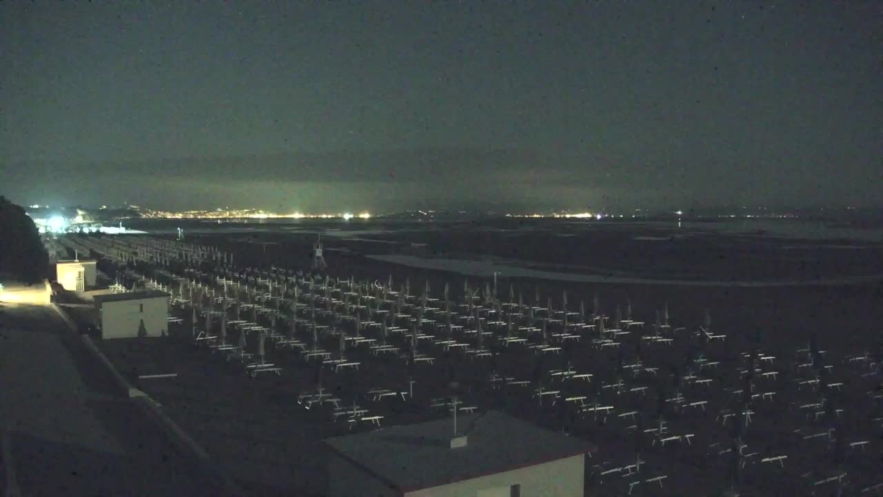 Webcam en vivo Grado: Vistas de la playa y del parque acuático en tiempo real