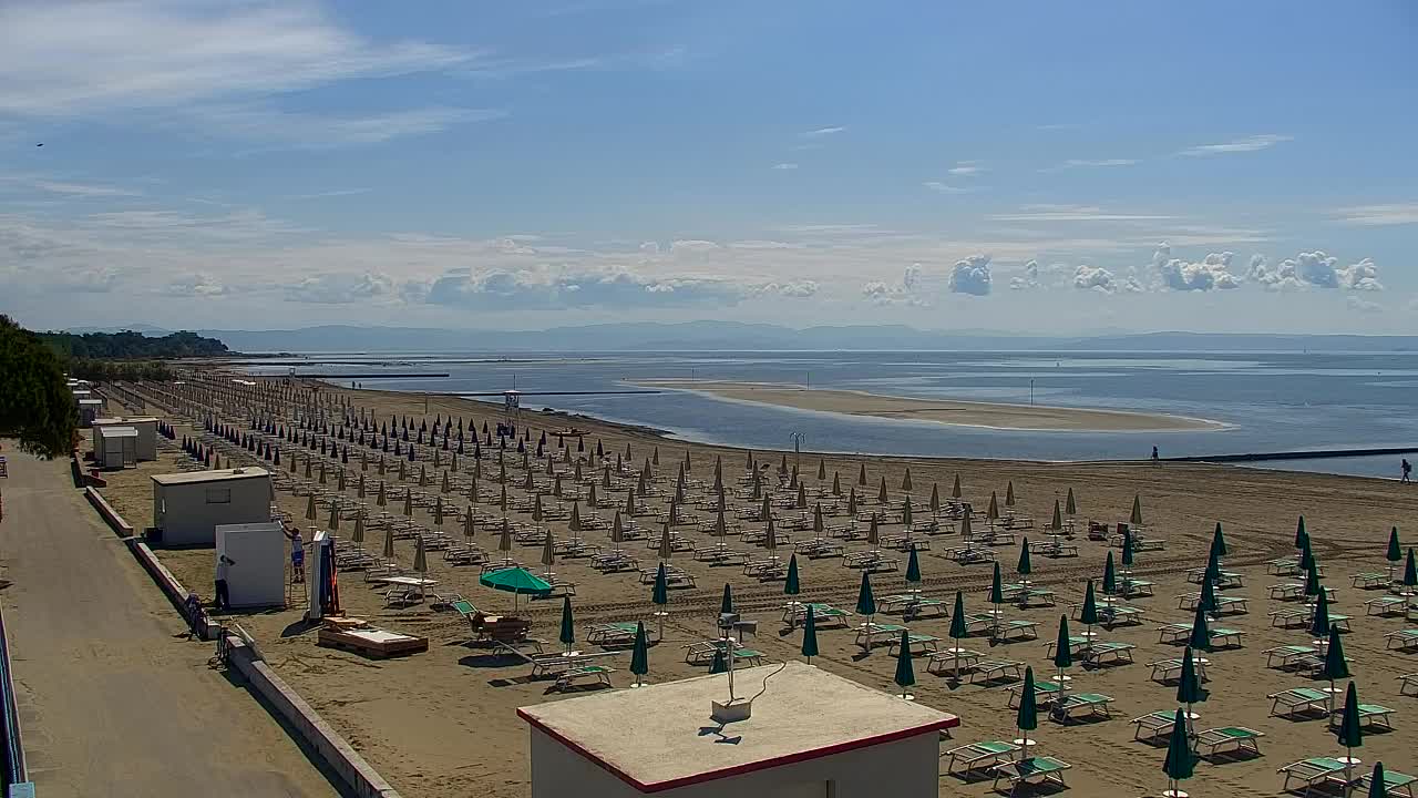 Webcam Live Grado: Vista sulla spiaggia e sull’acquapark in tempo reale