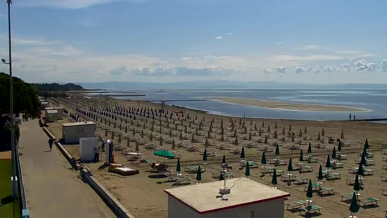 Grado Beach and Aquapark Views in Real Time