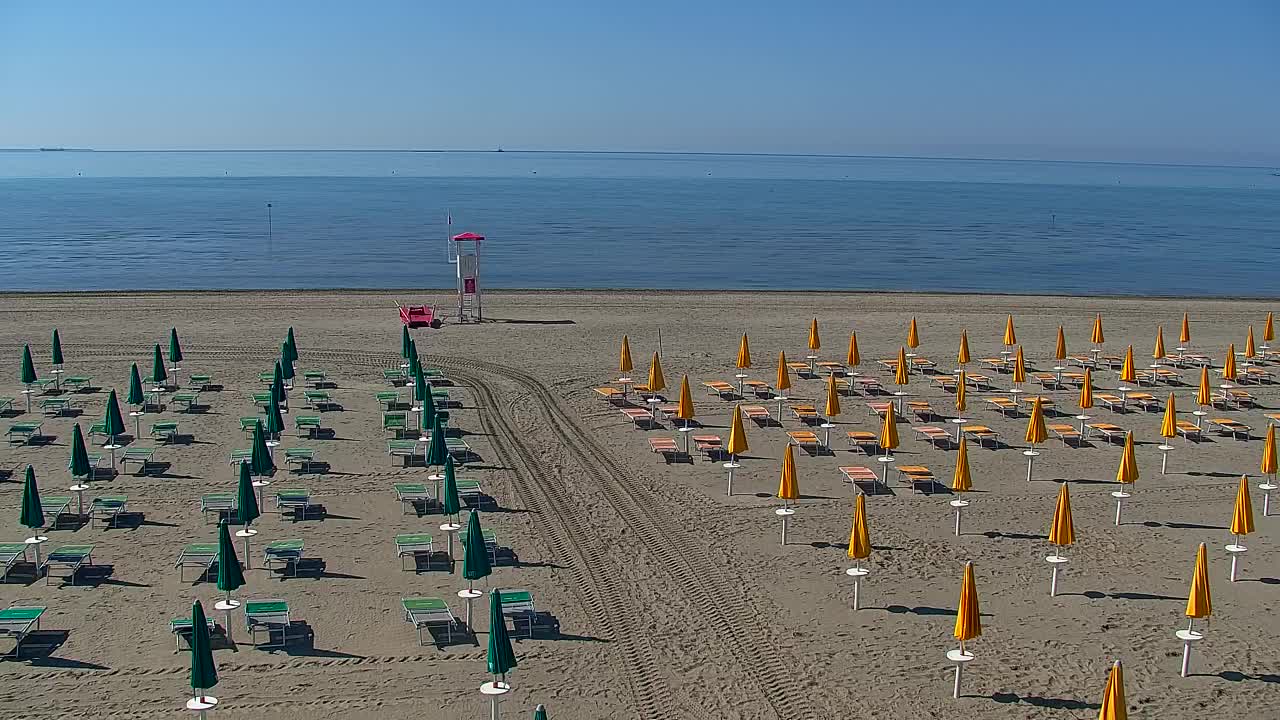 Grado Beach and Aquapark Views in Real Time