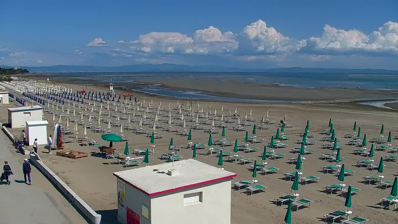 Grado Beach and Aquapark Views in Real Time