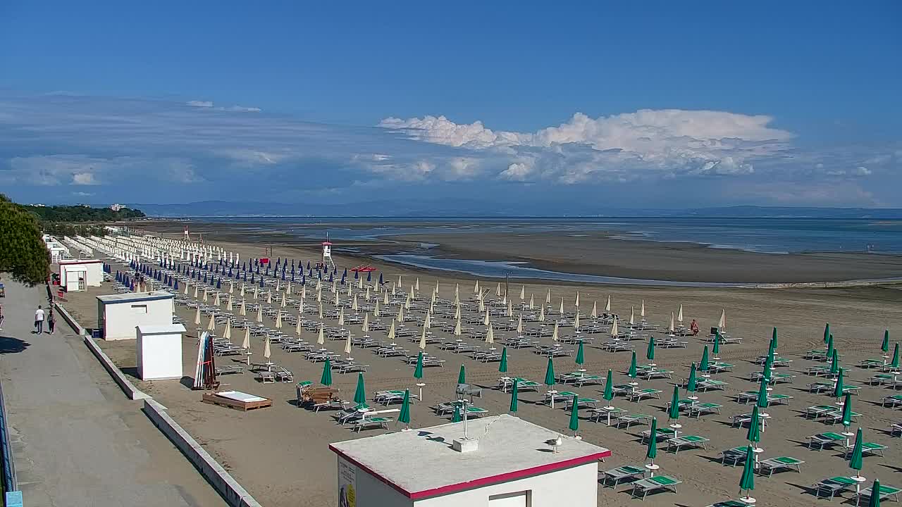 Grado Beach and Aquapark Views in Real Time