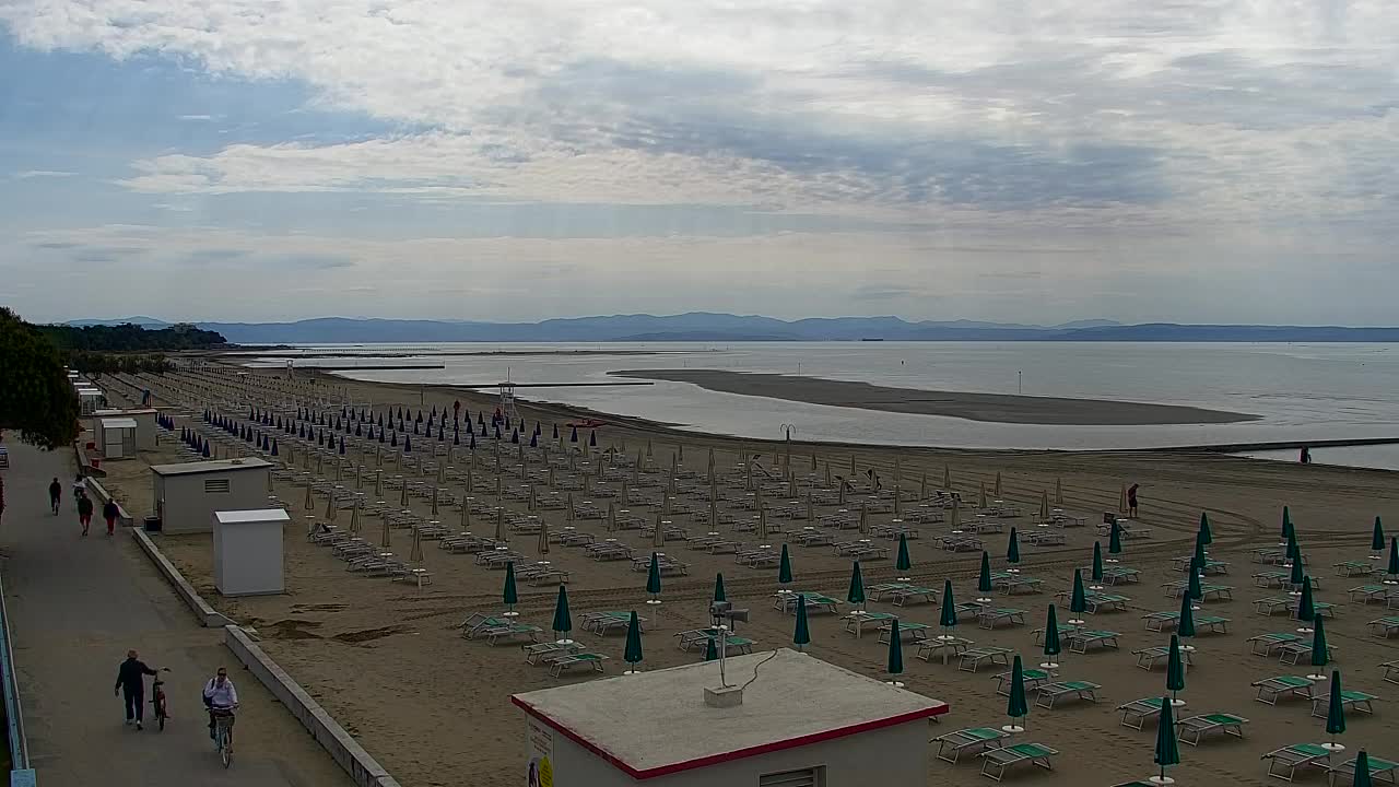 Grado Beach and Aquapark Views in Real Time