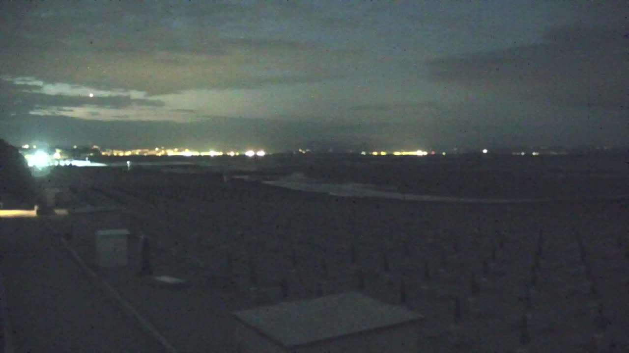 Webcam en vivo Grado: Vistas de la playa y del parque acuático en tiempo real