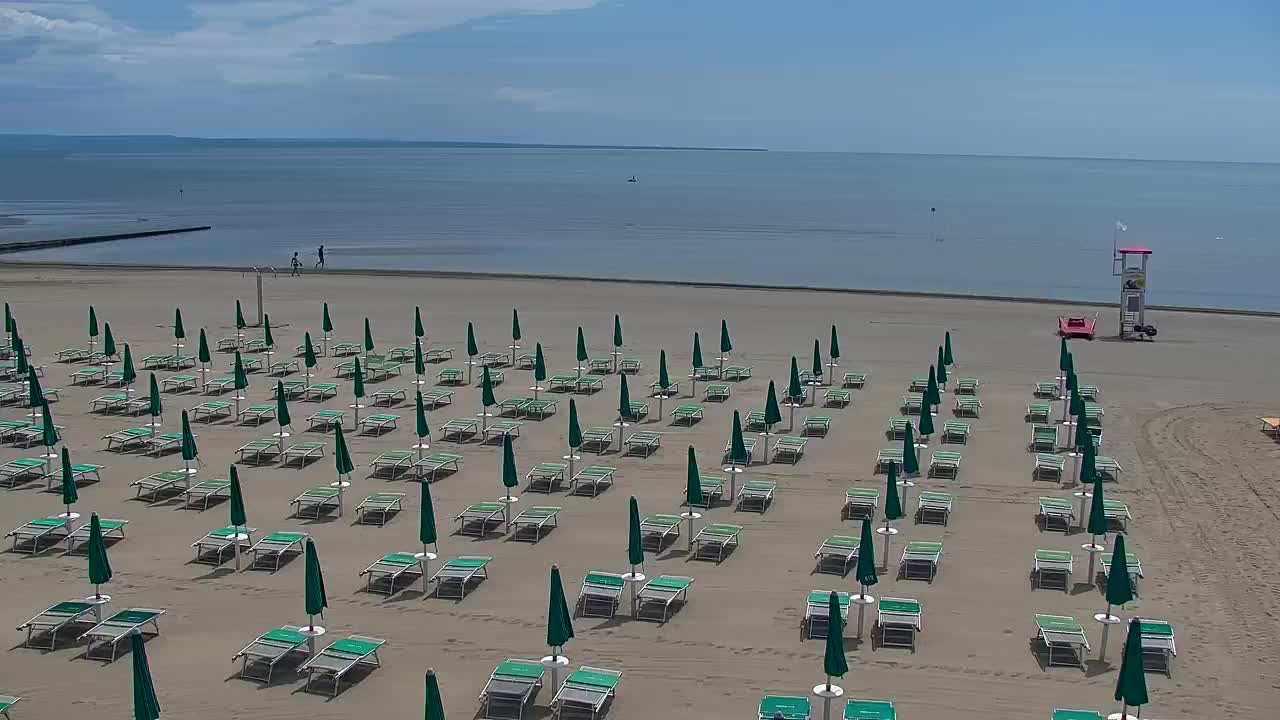 Spletna kamera v živo Grado: Pogledi na plažo in vodni park v realnem času