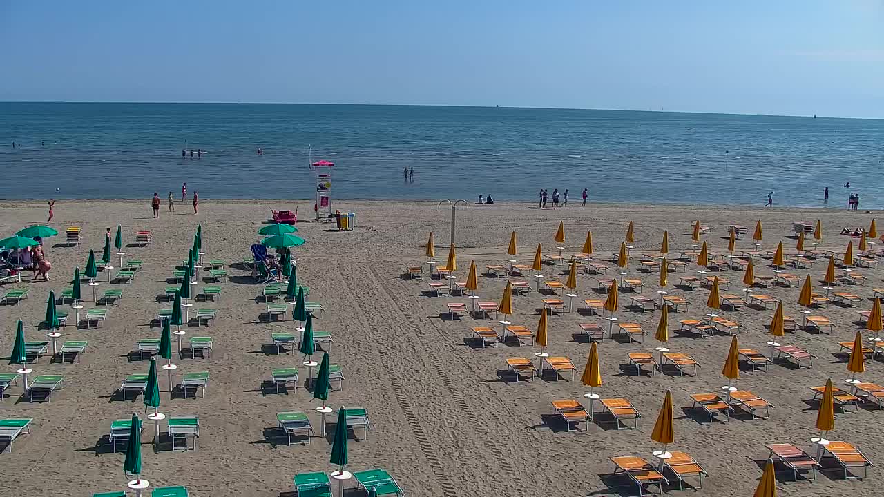 Grado Beach and Aquapark Views in Real Time