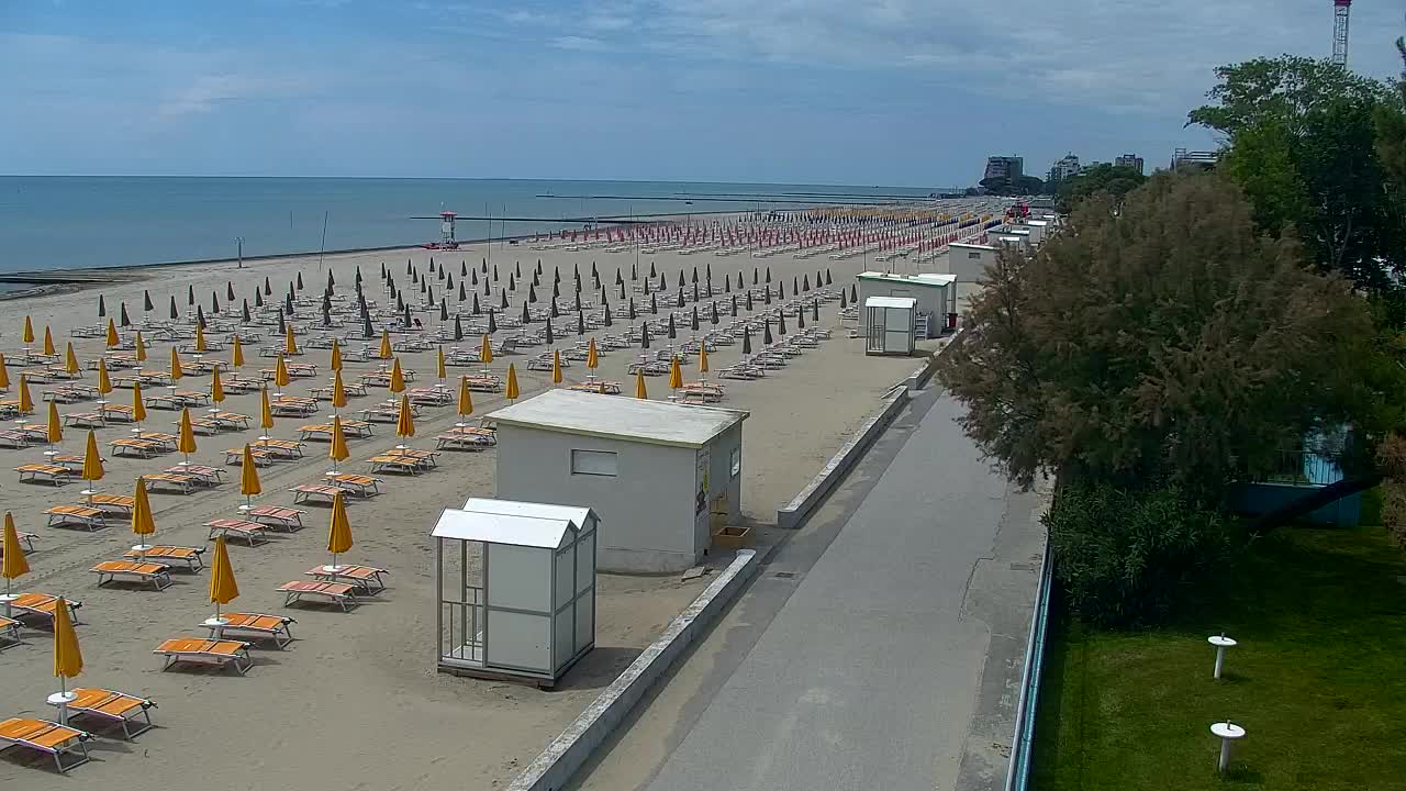 Webcam en direct Grado : Vues sur la plage et l’aquapark en temps réel
