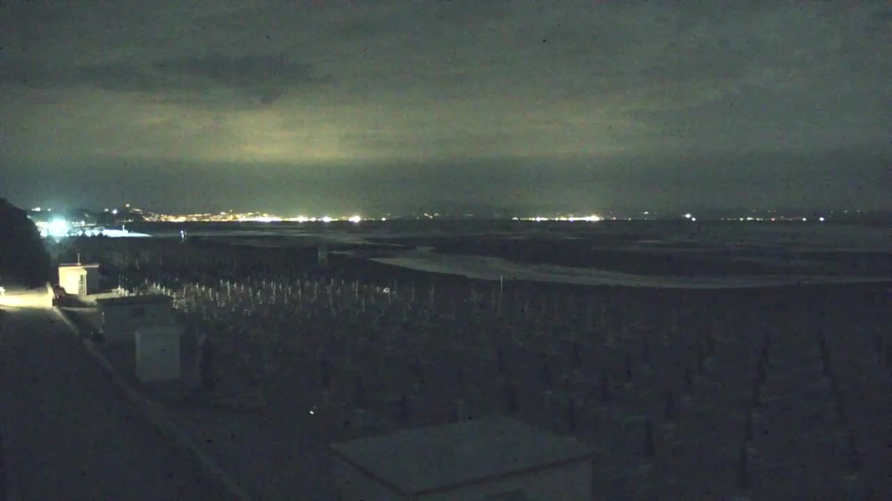 Webcam en vivo Grado: Vistas de la playa y del parque acuático en tiempo real