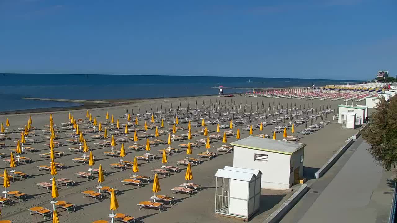Webcam en direct Grado : Vues sur la plage et l’aquapark en temps réel